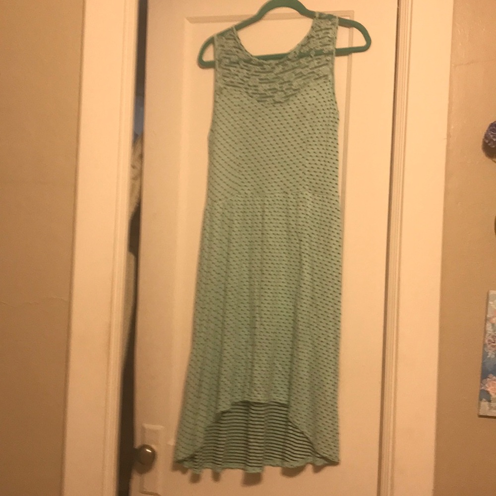 Polka Dot High-Low Dress